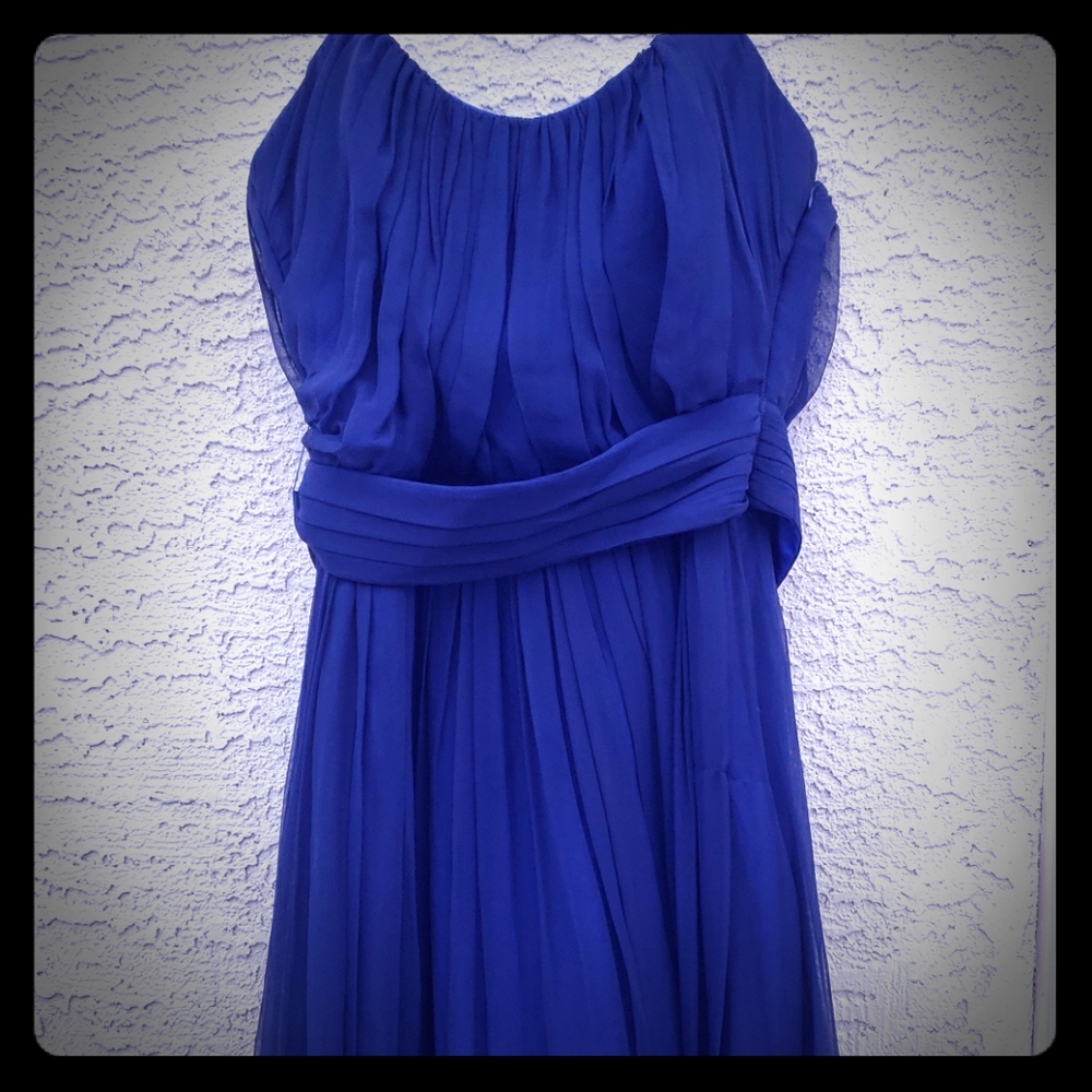 ABS Collection Formal Navy blue strapless ballgown